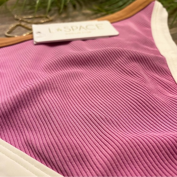 L*Space Violet Colorblock Vacay Classic Cheeky Bottom - Picture 8 of 10